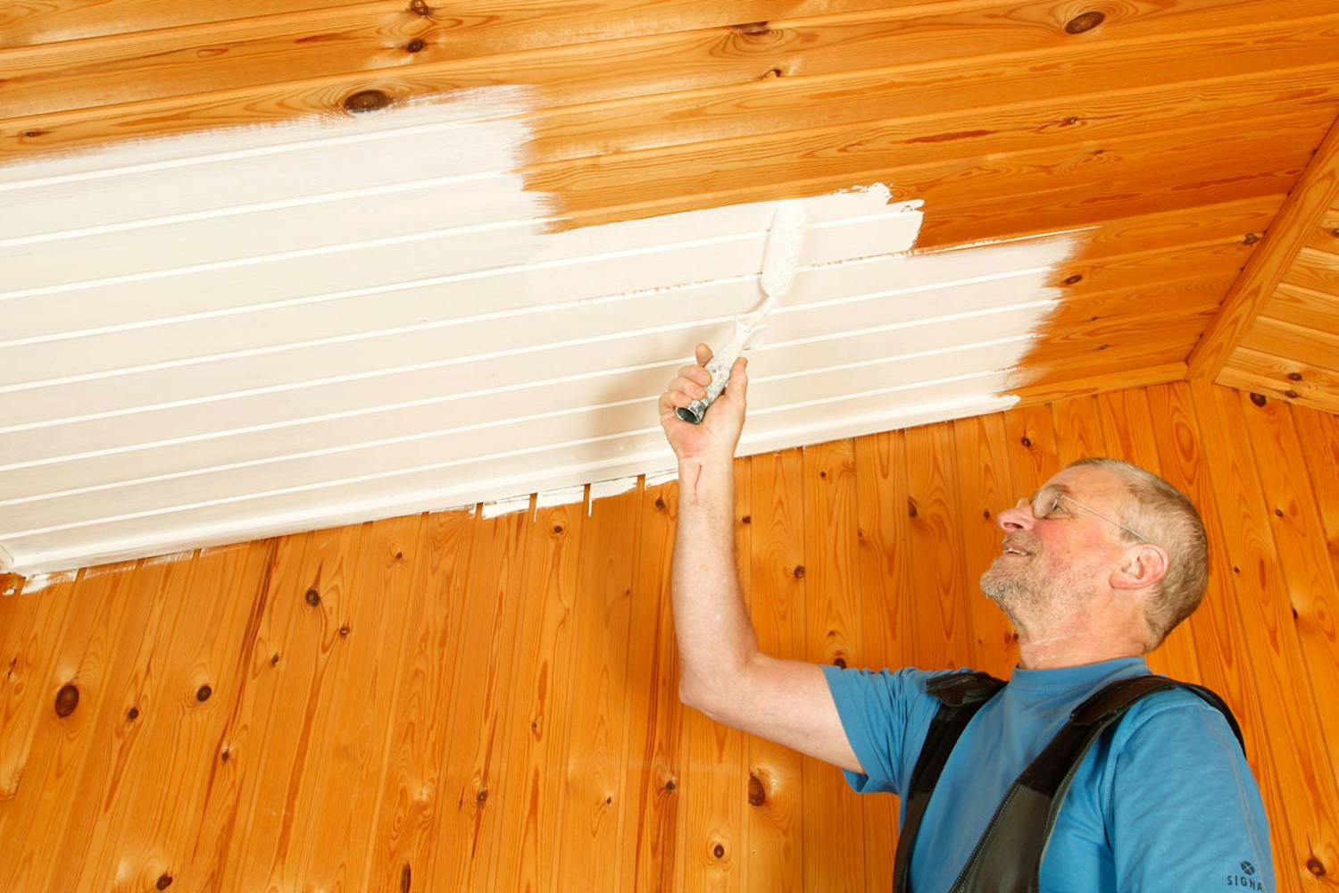 Maling af listeloft Maling af listeloft